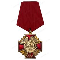 Знак «За бои в Чечне» с бланком удостоверения