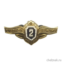 Нагрудный знак МО России «Классный специалист» II класса