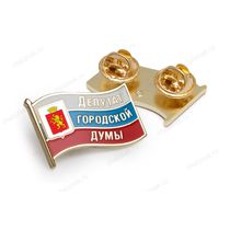 Значок «Депутат Красноярский городской совет депутатов»