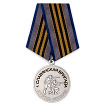 Медаль «Отряд "Шторм" 1-я Славянская бригада» с бланком удостоверения