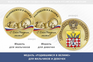 Медаль «Родившимся в Велиже»