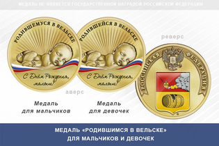 Медаль «Родившимся в Вельске»