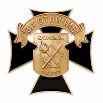 Знак «За отличие. Отряд "Факел"» с бланком удостоверения
