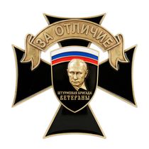 Знак «За отличие. Бригада "Ветераны"» с бланком удостоверения