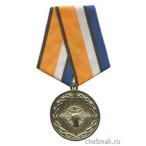 Медаль МО РФ «За службу в войсках радиоэлектронной борьбы» с бланком удостоверения