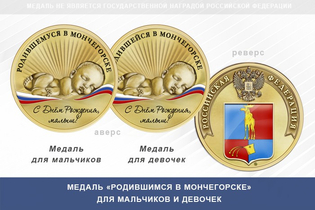 Медаль «Родившимся в Мончегорске»