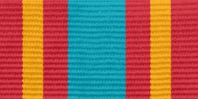 Лента к медали «ЗА СОДЕЙСТВИЕ» (Росгвардия)