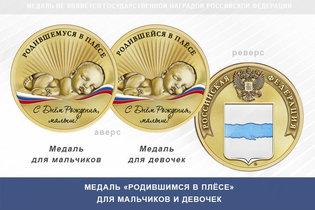 Медаль «Родившимся в Плёсе»