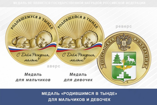 Медаль «Родившимся в Тынде»