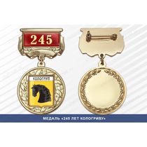 Медаль «245 лет Кологриву» с бланком удостоверения