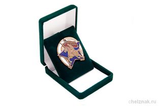 Футляр велюровый под знак (65*55), зеленый