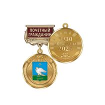 Медаль «95 лет Миякинскому району Республики Башкортостан. Почётный гражданин» с бланком удостоверения