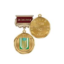 Медаль «95 лет Благоварскому району Республики Башкортостан. За заслуги» с бланком удостоверения