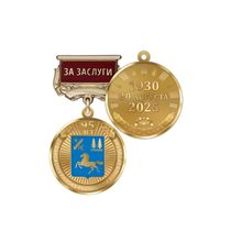 Медаль «95 лет Дуванскому району Республики Башкортостан. За заслуги» с бланком удостоверения