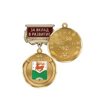 Медаль «95 лет Зилаирскому району Республики Башкортостан. За вклад в развитие» с бланком удостоверения
