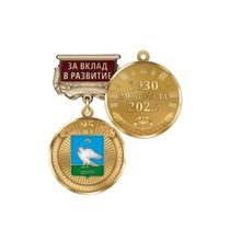 Медаль «95 лет Миякинскому району Республики Башкортостан. За вклад в развитие» с бланком удостоверения