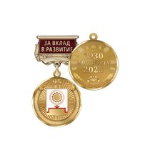 Медаль «95 лет Нуримановскому району Республики Башкортостан. За вклад в развитие» с бланком удостоверения