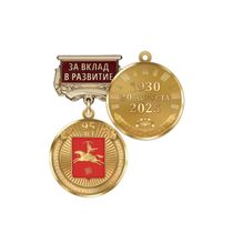 Медаль «95 лет Салаватскому району Республики Башкортостан. За вклад в развитие» с бланком удостоверения