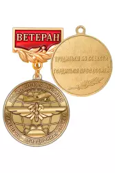 Медаль «Ветеран инженерно-авиационной службы ГА» с бланком удостоверения