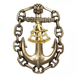 Нагрудный знак «Капитан судна» РФ с бланком удостоверения