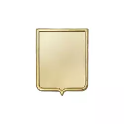 Знак под нанесение полиграфии "Геральдический щит - герб" 29х22мм (золото)
