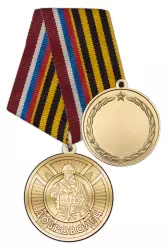 Медаль «Доброволец СВО» с бланком удостоверения