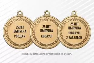 Медаль «Юбилей выпуска военного училища ВДВ МО РФ» с бланком удостоверения, дополнительное фото 1