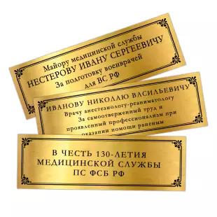 Наградное панно с орденом «За заслуги в медицинской службе ПС ФСБ РФ», дополнительное фото 1