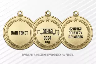 Медаль «120 лет Радиоэлектронной разведке ВС РФ» с бланком удостоверения, дополнительное фото 1