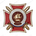 Знак двухуровневый «Участник боевых действий» с бланком удостоверения
