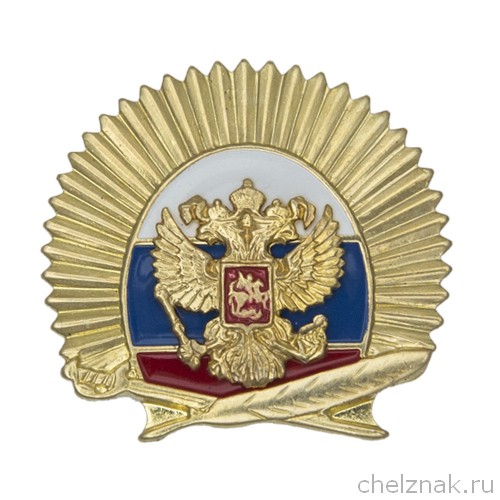 Знак с накладным гербом Учащегося кадетского корпуса
