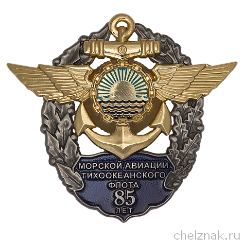 Знак «85 лет морской авиации ТОФ ВМФ России»