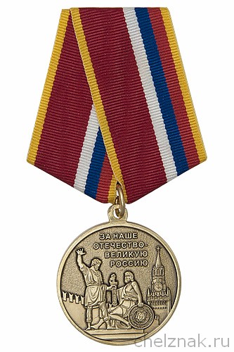 Медаль «За активную военно-патриотическую работу» с бланком удостоверения