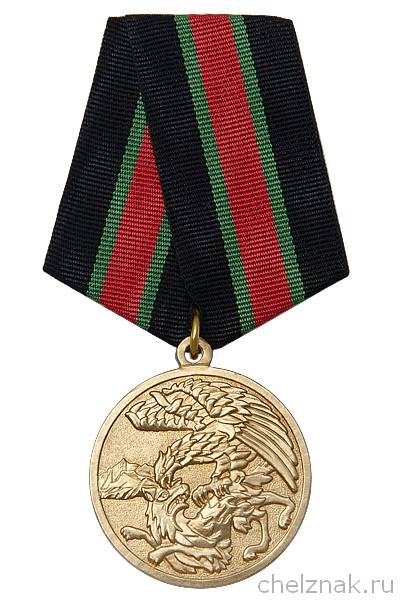 Медаль «Участнику контртеррористической операции на Кавказе» с бланком удостоверения