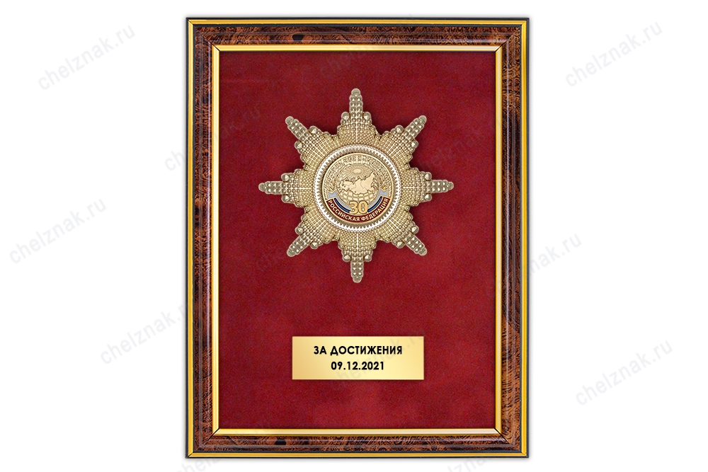 Панно с орденом и шильдом А010 с гербом муниципалитета
