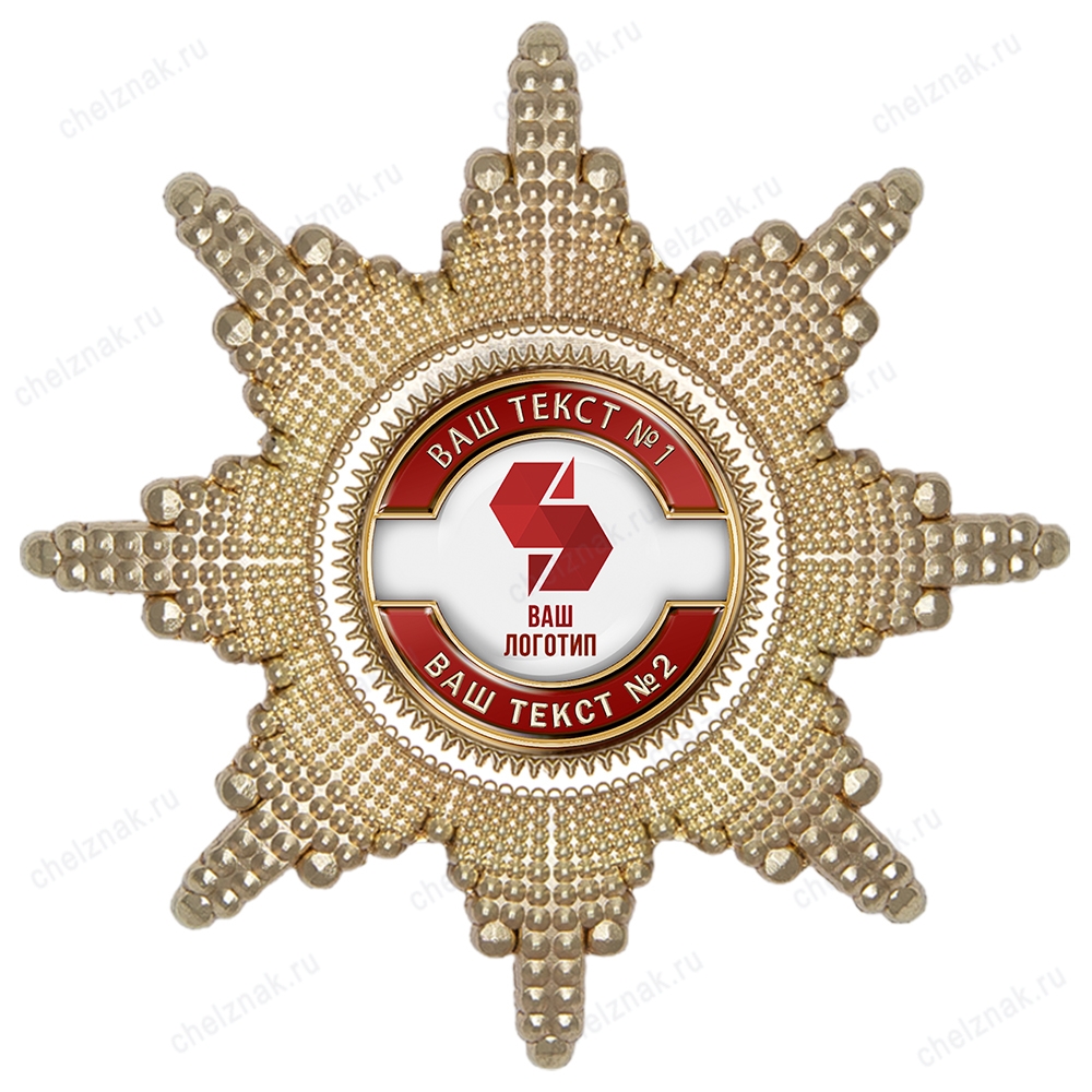 Орден «Корпоративный» со вставкой (стандартный вариант, красный) К004.2