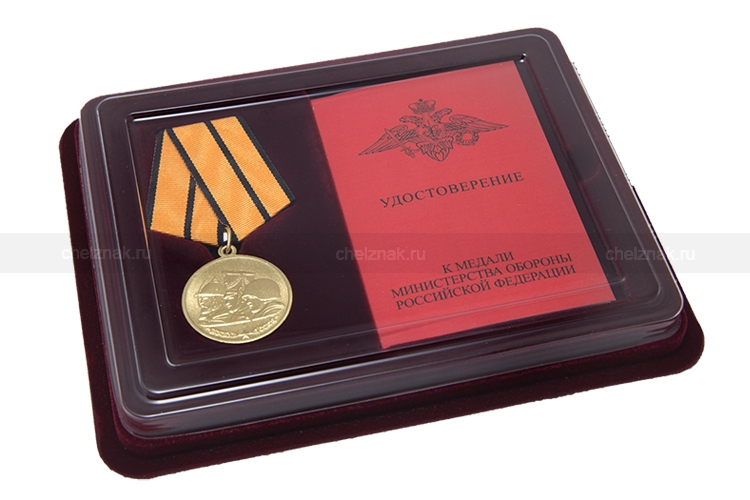 Наградной комплект к медали МО РФ «Памяти героев Отечества»