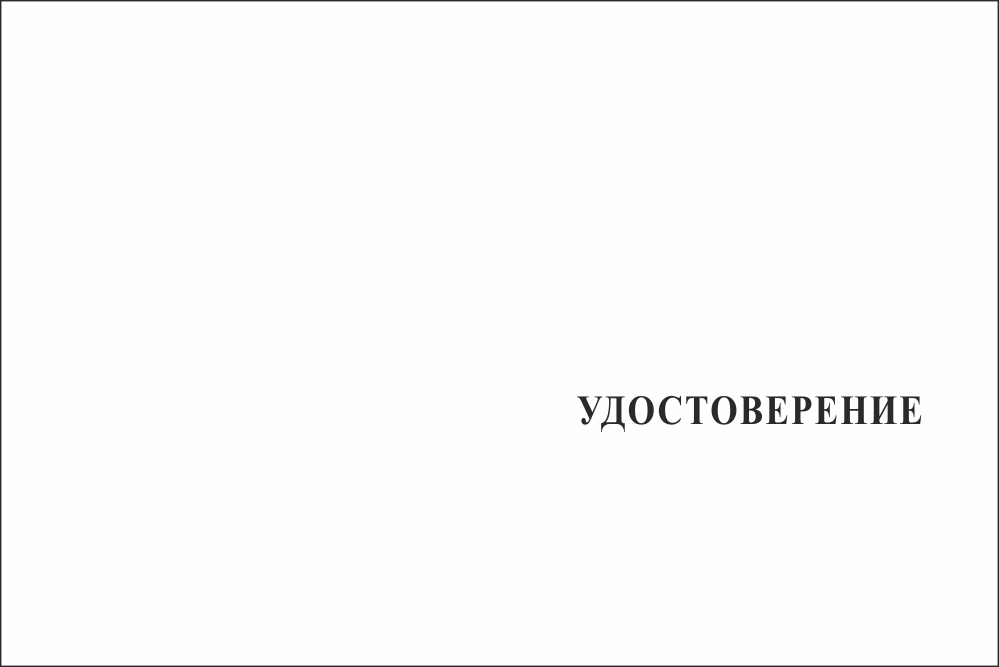 Бланк лицевая сторона Медаль «За заслуги в военно-патриотическом воспитании» с бланком удостоверения