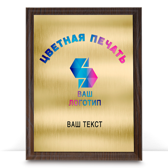 Лицевая сторона награды Наградная плакетка (прямоугольная)