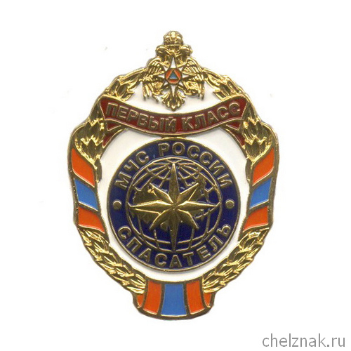 Знак МЧС России «Спасатель первого класса»