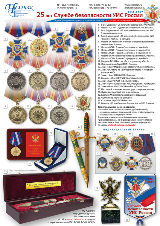 25 лет службе безопасности УИС России