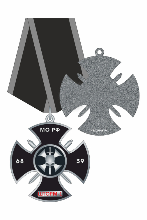 Нагрудный знак «Крест отряд Шторм-1»