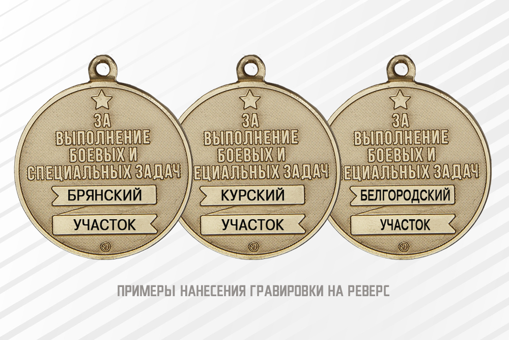 Медаль «Участнику СВО пограничной службы ФСБ» с бланком удостоверения, дополнительное фото 1