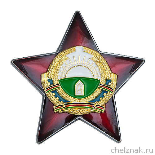 Орден «За храбрость» (Афганистан) с бланком удостоверения