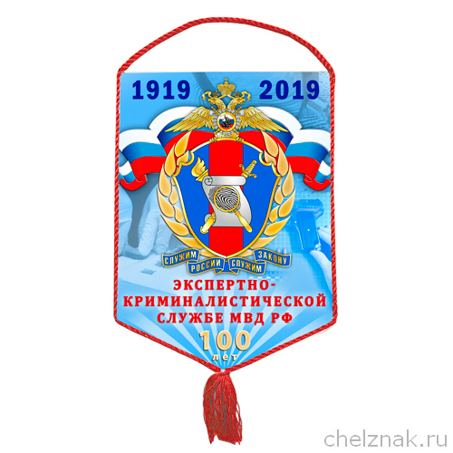 Вымпел «100 лет Экспертно-криминалистической службе МВД»