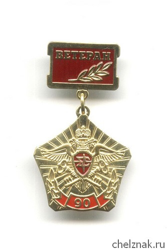 Знак «90 лет криптографической службе России. Ветеран.»