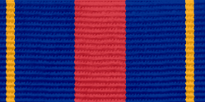 Лицевая сторона награды Лента к 14007 знак на колодке «30 лет УБОП-РУБОП» (14129 «95 лет патрульно-постовой службе полиции»)