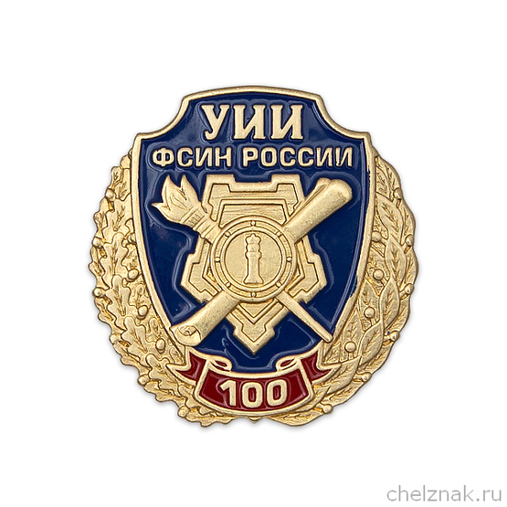 Знак на лацкан «100 лет Уголовно-исполнительным инспекциям УФСИН России»