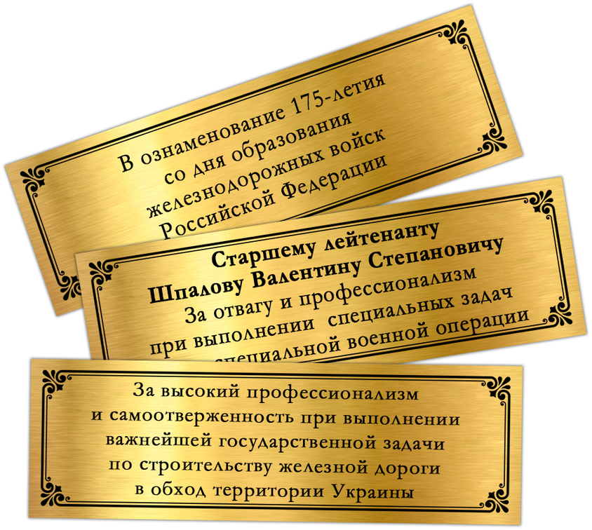 Наградная плакетка «175 лет ЖДВ», дополнительное фото 1