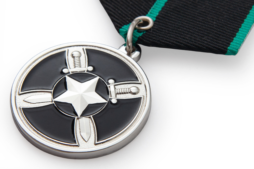 3D фото награды Медаль ЧВК ВАГНЕР «W Проект 42174», муляж